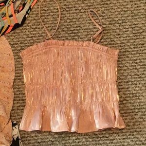 Forever 21 cute nice top! Spaghetti strapped shimmery